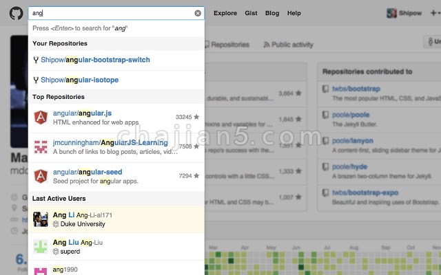Awesome Autocomplete for GitHub