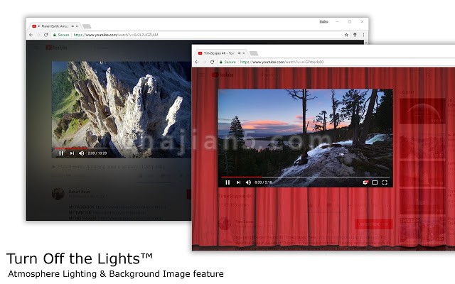 关灯看视频的Chome插件Turn Off The Lights
