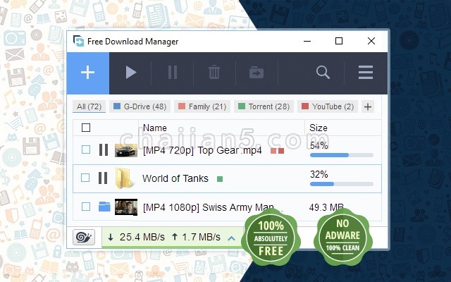 好用的Chrome下载工具插件Free Download Manager（简称FMD）