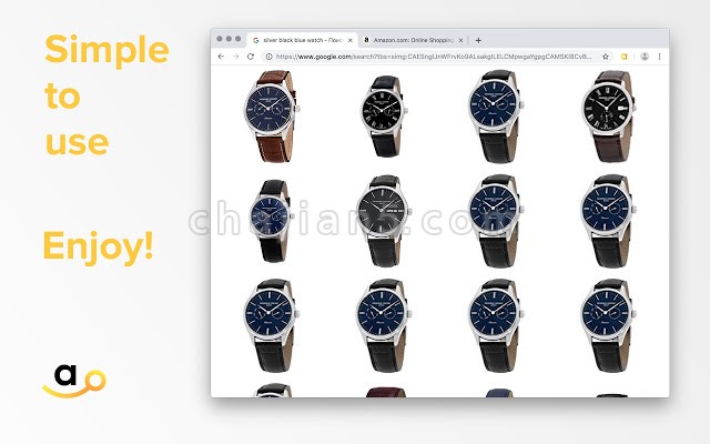 在Amazon上以图搜索商品的Chrome插件