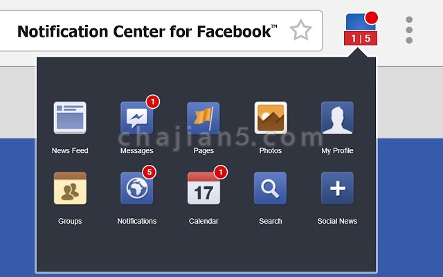 Facebook 通知中心Chrome插件