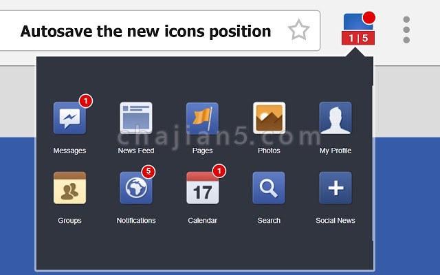 Facebook 通知中心Chrome插件