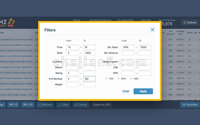 帮助亚马逊卖家查看产品BSR排名等功能的Chrome插件AMZScout Pro