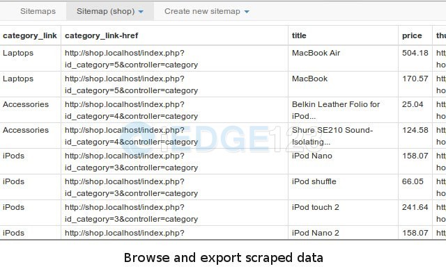 Web Scraper 网页爬虫网页数据抓取工具chrome浏览器扩展插件