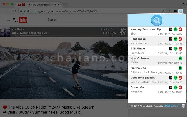 AHA Music v2.0.1.0（通过Chrome识别网页上播放的音乐歌曲）
