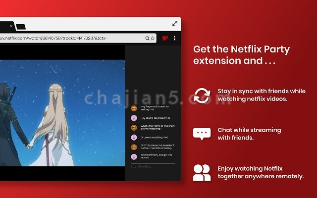 Netflix Party is now Teleparty v3.4.0.0（原Netflix Party已更名为Teleparty）