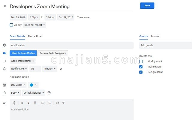 Zoom Scheduler v1.7.4（Zoom会议Chrome端辅助插件）