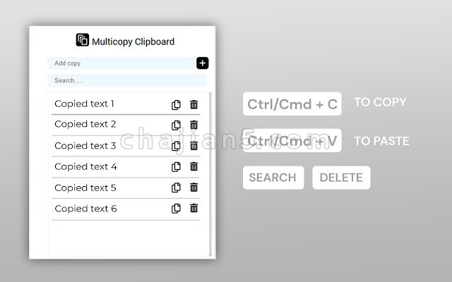 Multiple Copy Paste v1.0.1（批量复制和粘贴）