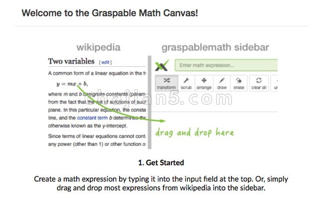 Graspable Math Sidebar v1.3.0（与维基百科网页上的代数公式互动）