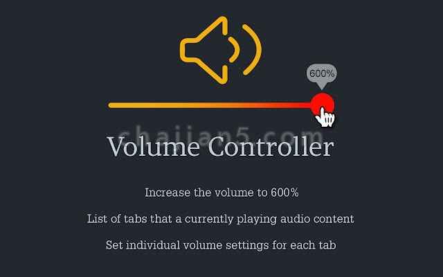 Audio Volume Controller v1.1.0.0（为每个网页调节单独的音量大小）