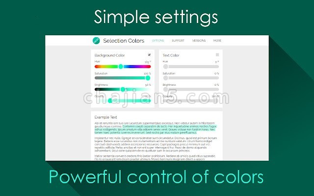Selection Colors v2.1（更改选中文本的字体颜色和背景色）