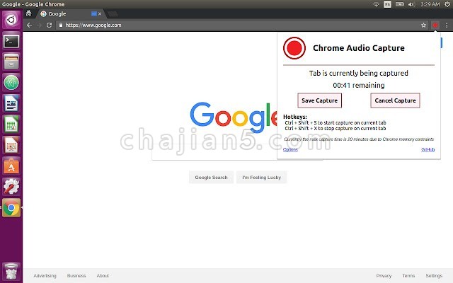 Chrome Audio Capture