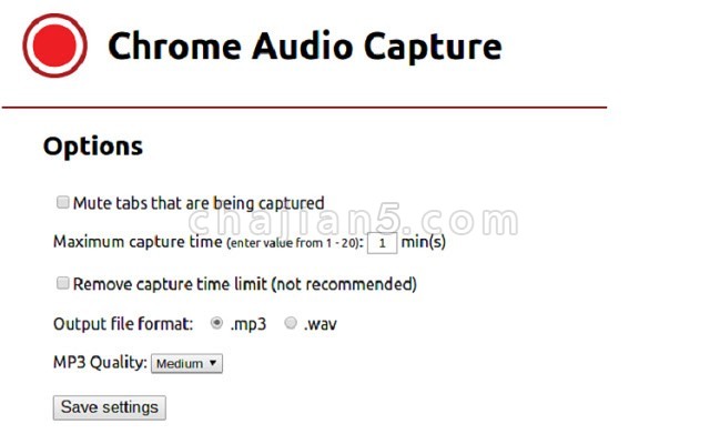 Chrome Audio Capture