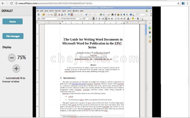 OpenOffice Writer