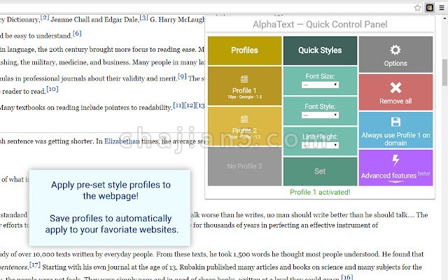 AlphaText 增强网页文本的易读性