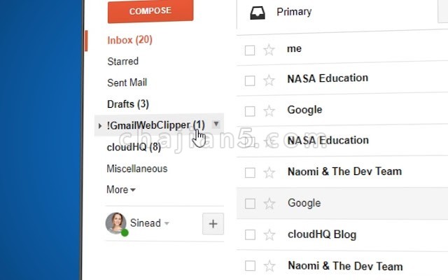 Gmail Web Clipper by cloudHQ