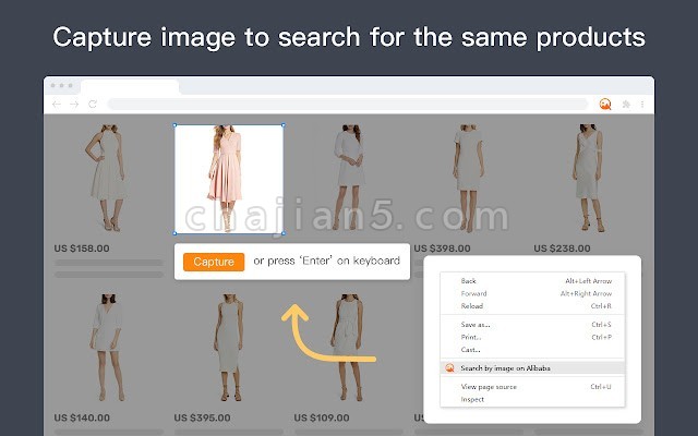 AliPrice Search by image v2.4.10（在alibaba找电商网站的同款货源）