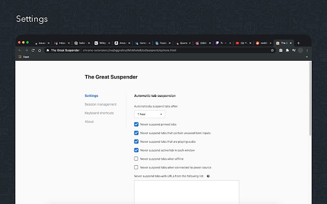 The Great Suspender Original v7.2.2.0（冻结浏览器标签 释放系统资源）