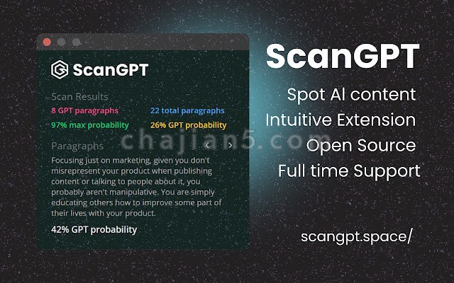 ScanGPT v1.0.0.0（分析网页上由 GPT生成的内容 ）