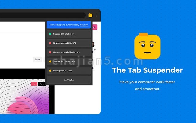 Tab Suspender 释放暂时不使用的标签网页的内容 让电脑更快