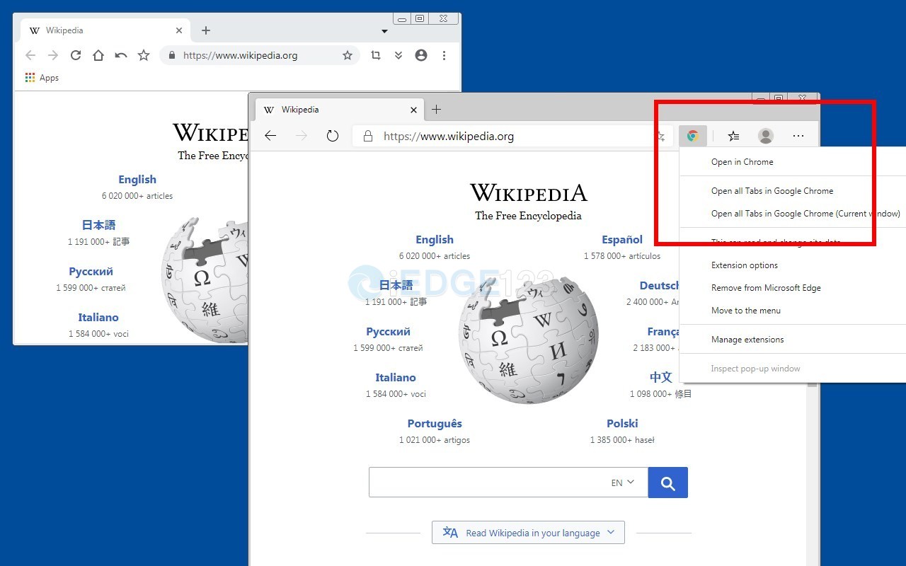 Open In Chrome Browser 在谷歌浏览器中打开当前链接
