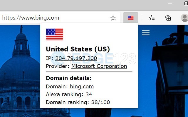 IP Domain Country Flag 在位置栏中显示国家/地区标志和其他IP/域信息
