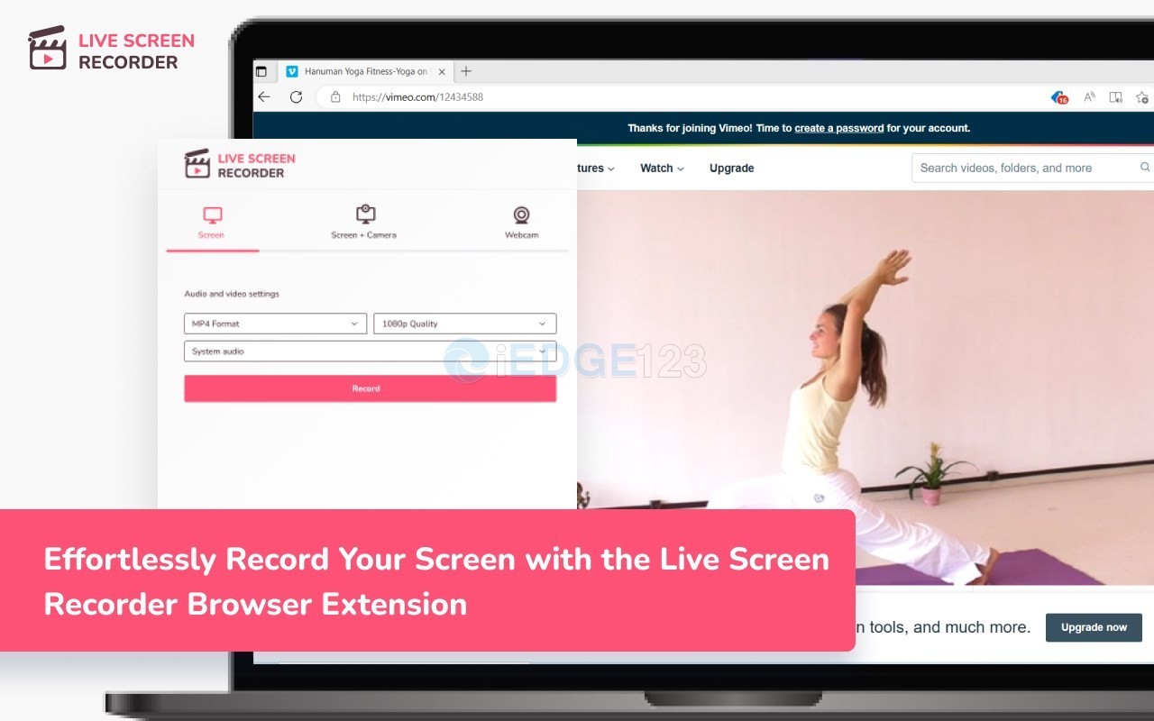 Live Screen Recorder 录屏插件 录制电脑桌面和浏览器标签页