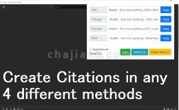 Citation Manager for Google Chrome™谷歌浏览器的引文管理器