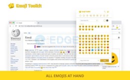 moji toolkit 在电脑网页上方便输入表情符号