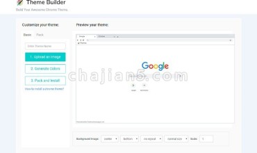 Chrome Theme Builder自己制作浏览器主题背景的自定义插件（主题生成器）