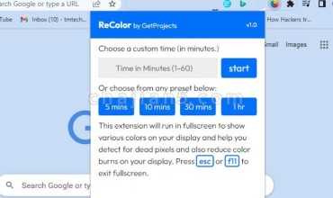 ReColor 检查电脑屏幕的坏点噪点的插件