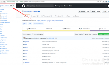Octotree-GitHub开源代码树状结构形式查看