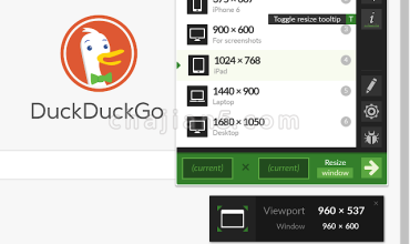 Window Resizer前端网页开发快速调整浏览器窗口尺寸