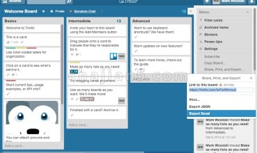 Export for Trello 沟通协作工具Trello导出Excel xlsx文件的Chrome浏览器插件