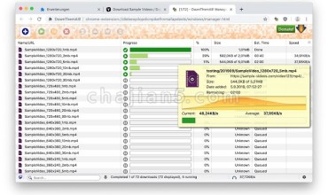 DownThemAll Chrome浏览器批量下载插件