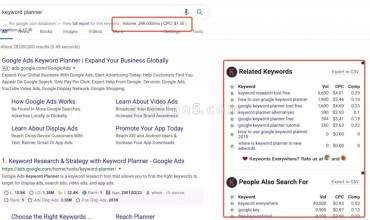 Keywords Everywhere-SEO数据分析工具