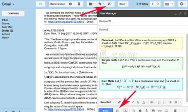 TeX for Gmail & Inbox 方便在Gmail中使用LaTeX 拉泰赫