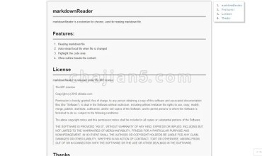 Markdown Reader 在Chrome中阅读Markdown 文件