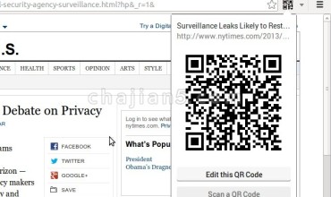 The QR Code Extension 当前网页二维码