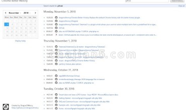 Chrome Better History查看浏览器历史记录,支持跳转时间日期
