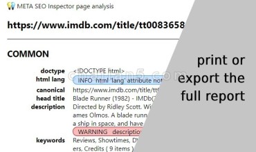 META SEO inspector 分析网页SEO信息的插件