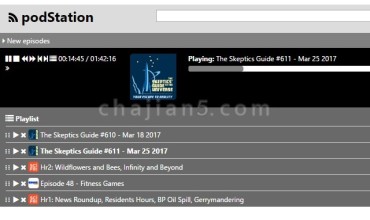 podStation Podcast Player 在电脑端听播客