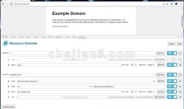 Resource Override 前端调试工具 可以重定向特定的url地址