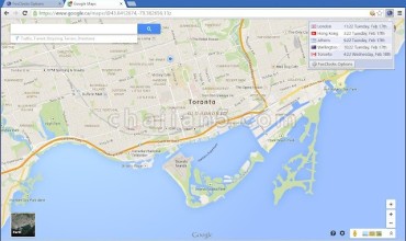 FoxClocks 在浏览器上显示世界各地的时间