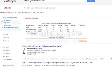 Scholar H-Index Calculator 文献计量和引文分析工具