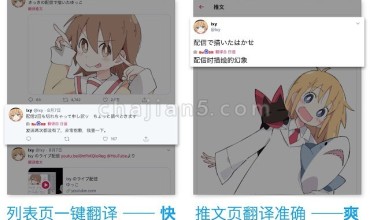 Twitter with Baidu Translator 推特翻译熊 不懂英文也能刷