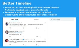 Tweak New Twitter 改进推特用户界面 移除一些不感兴趣的算法内容