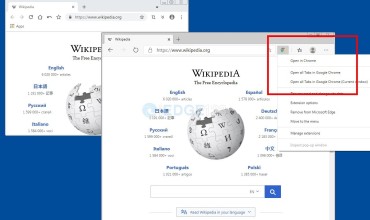 Open in Chrome Browser 在谷歌浏览器中打开当前链接